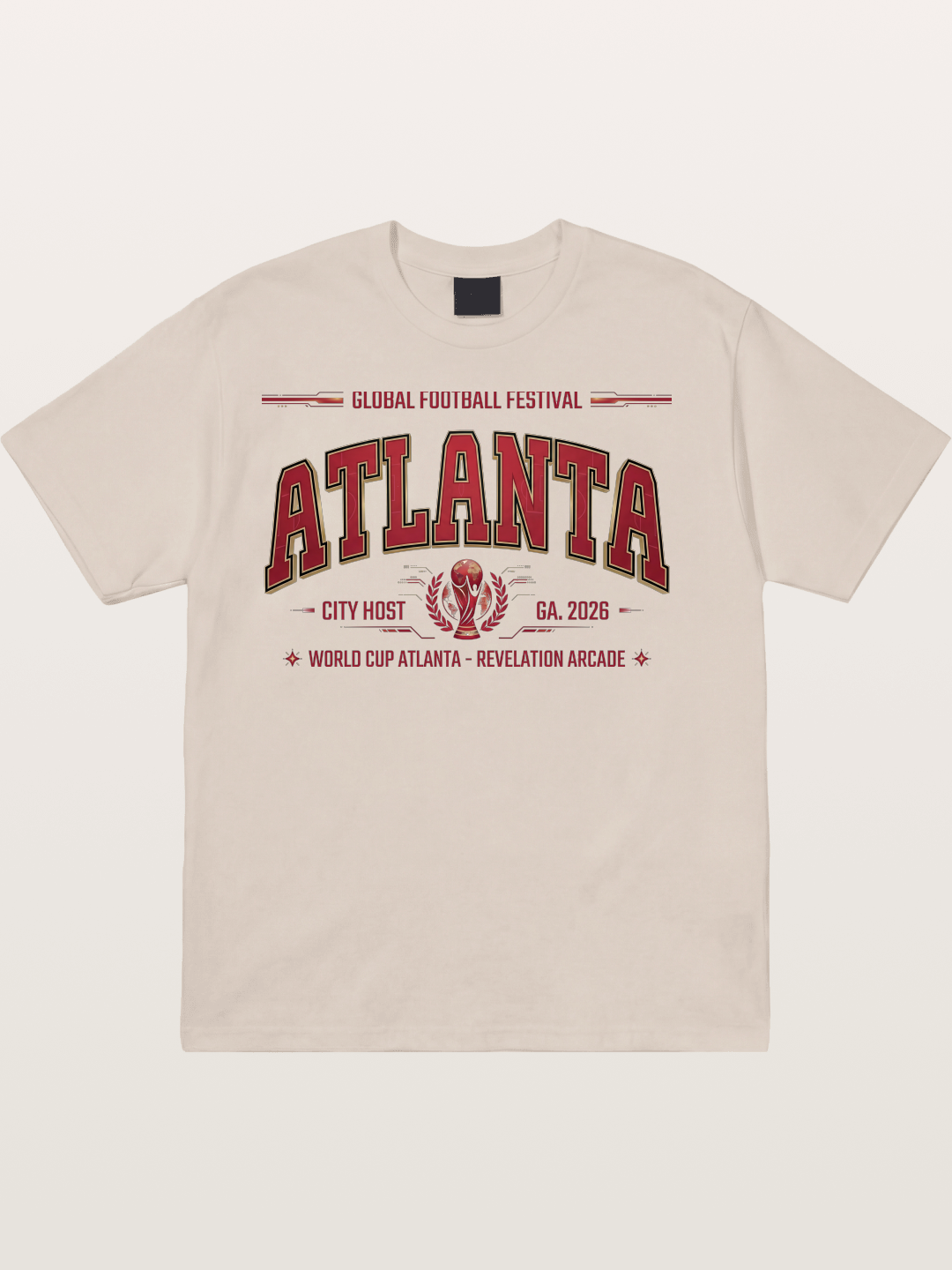 Atlanta 2026 WC Host Sticker Cotton T-shirt