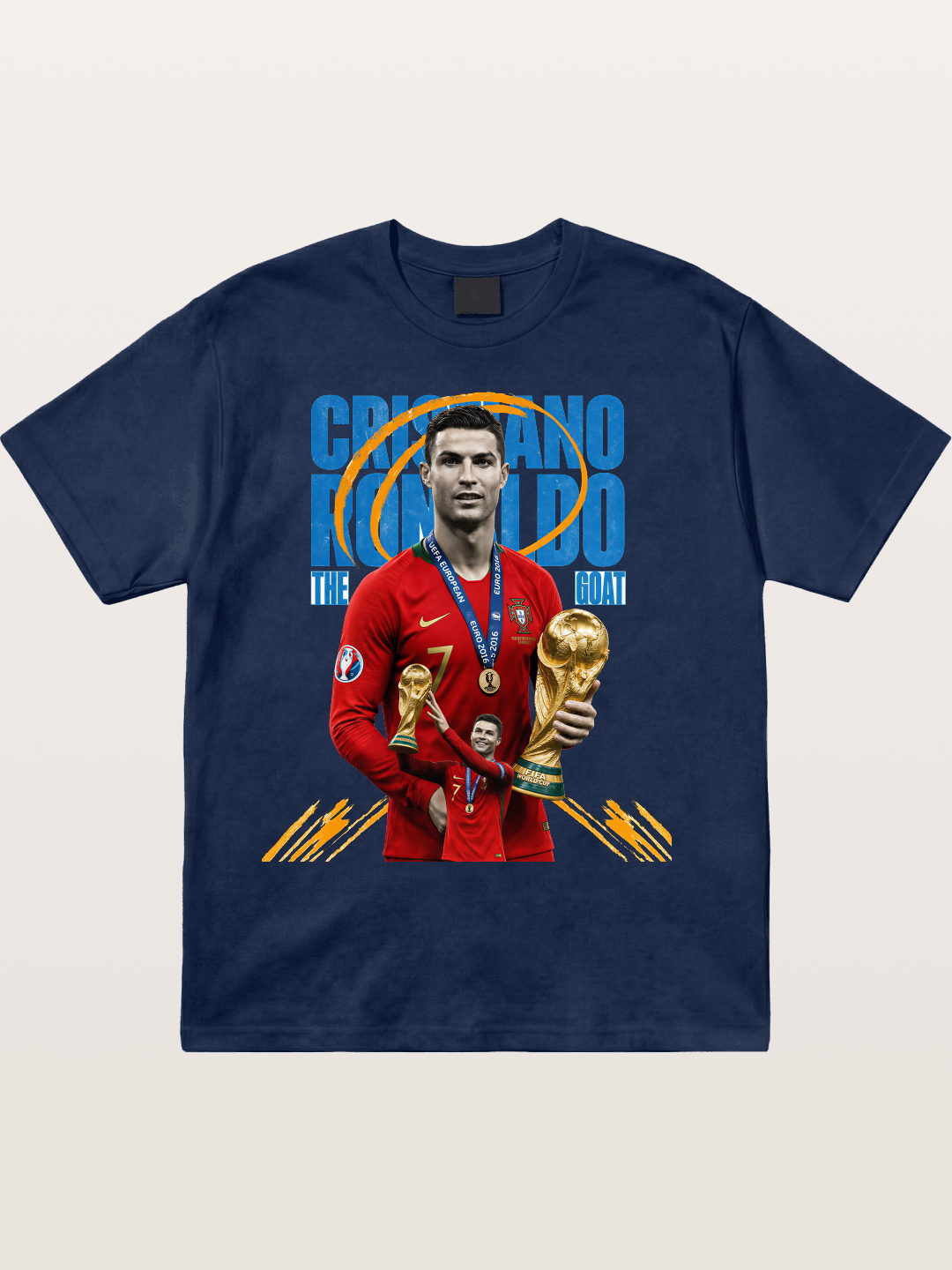 CR7 Portugal WC Trophy Art Cotton T-shirt