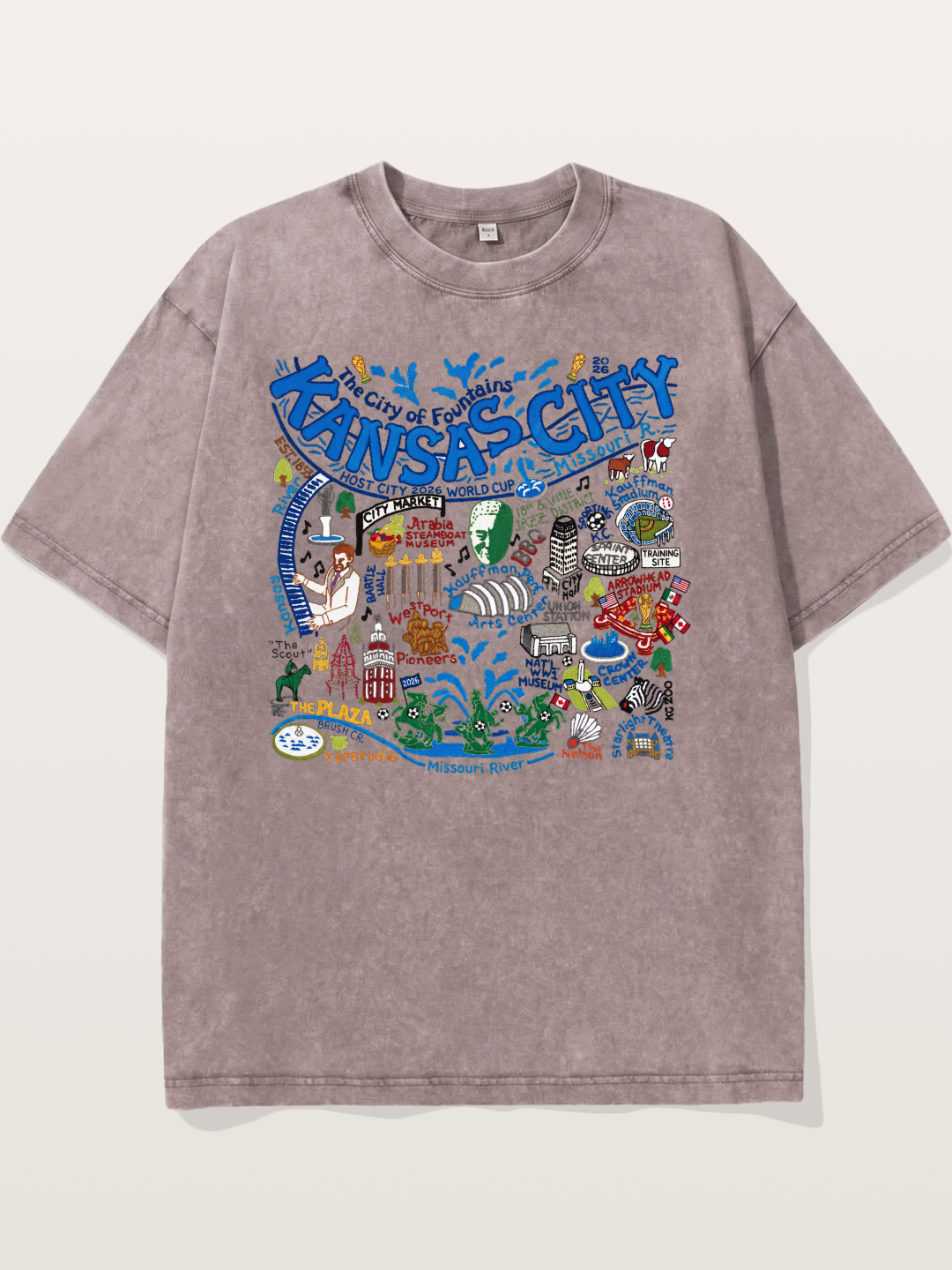 Kansas City World Cup Graphic Washed T-shirt