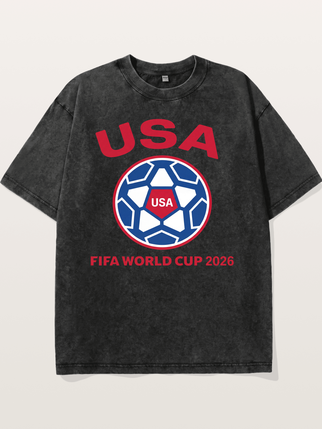 USA WC 2026 Soccer Ball Emblem Washed T-shirt