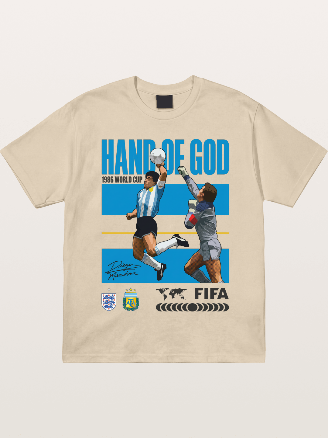 Hand of God 1986 WC Art Gildan T-shirt