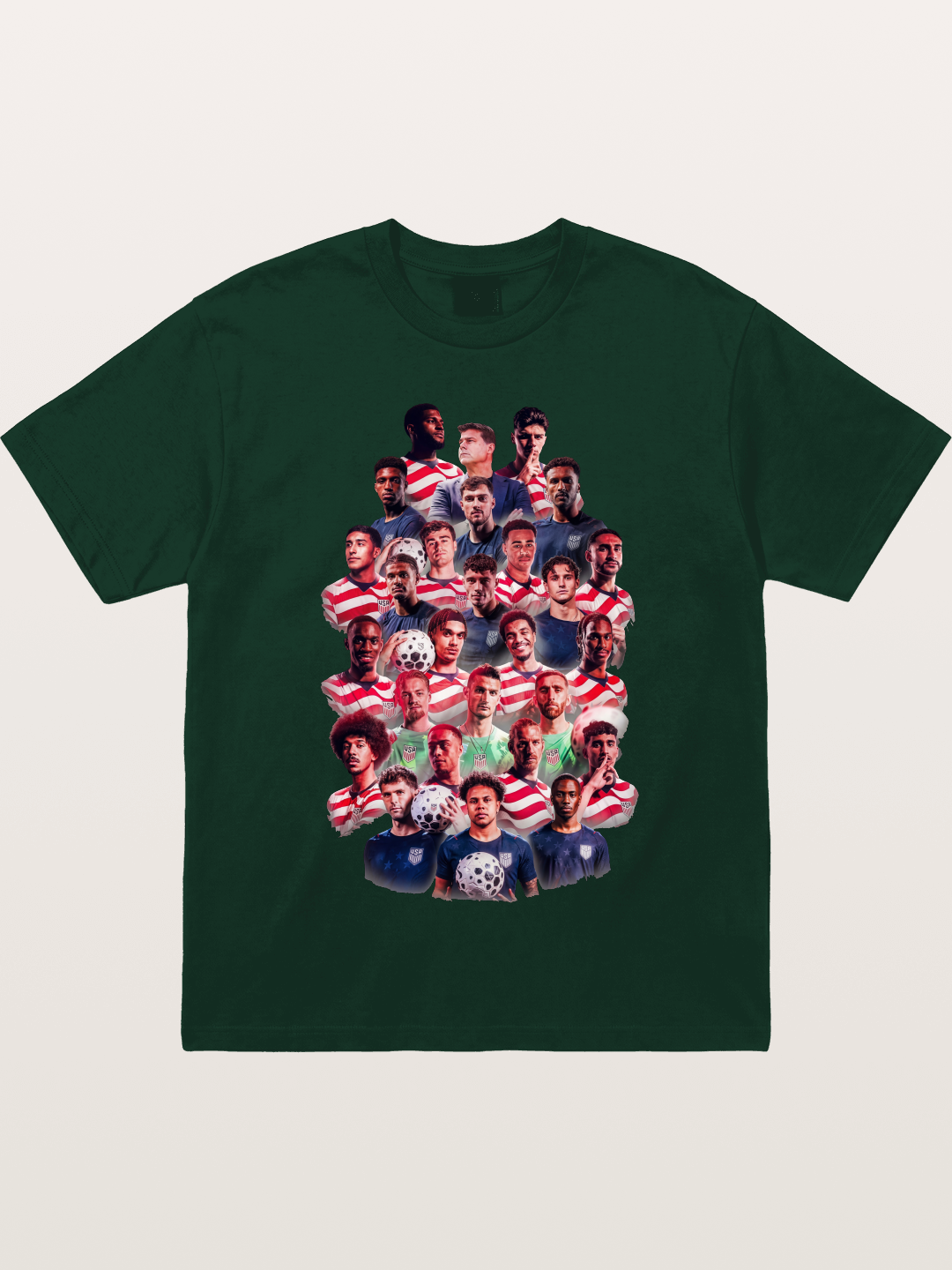 USMNT Full Squad Collage Portrait Gildan T-shirt