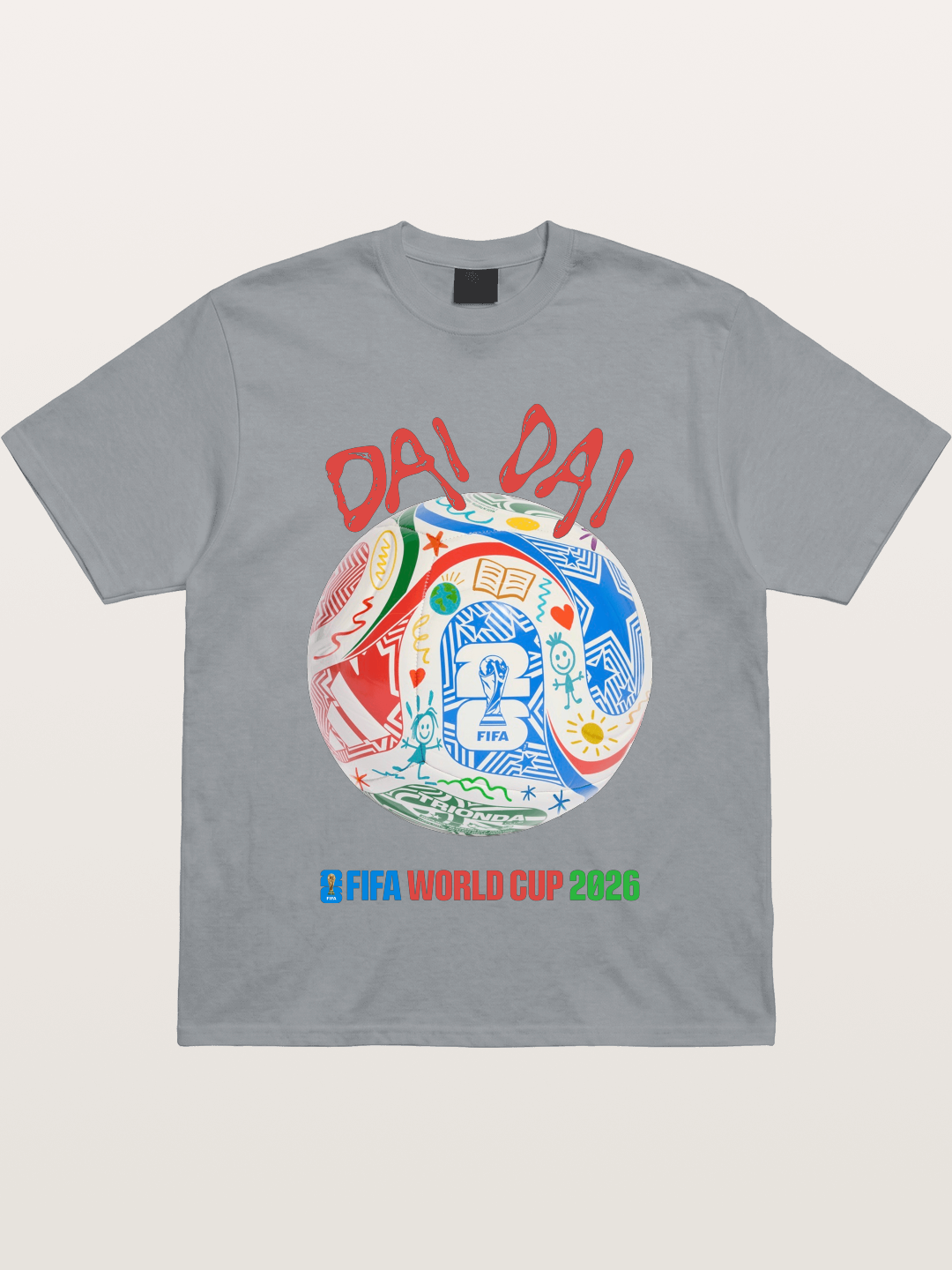 FIFA World Cup 2026 Doodle Soccer Ball Gildan T-shirt