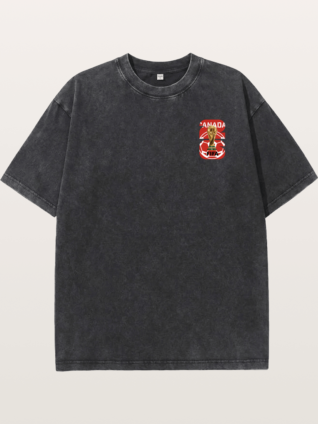 Canada World Cup Trophy Emblem Washed T-shirt