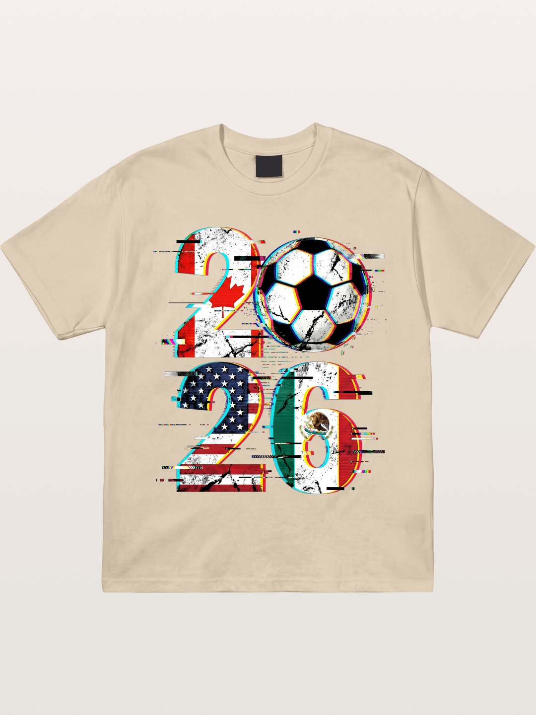 2026 WC Glitch Typography Print Gildan T-shirt