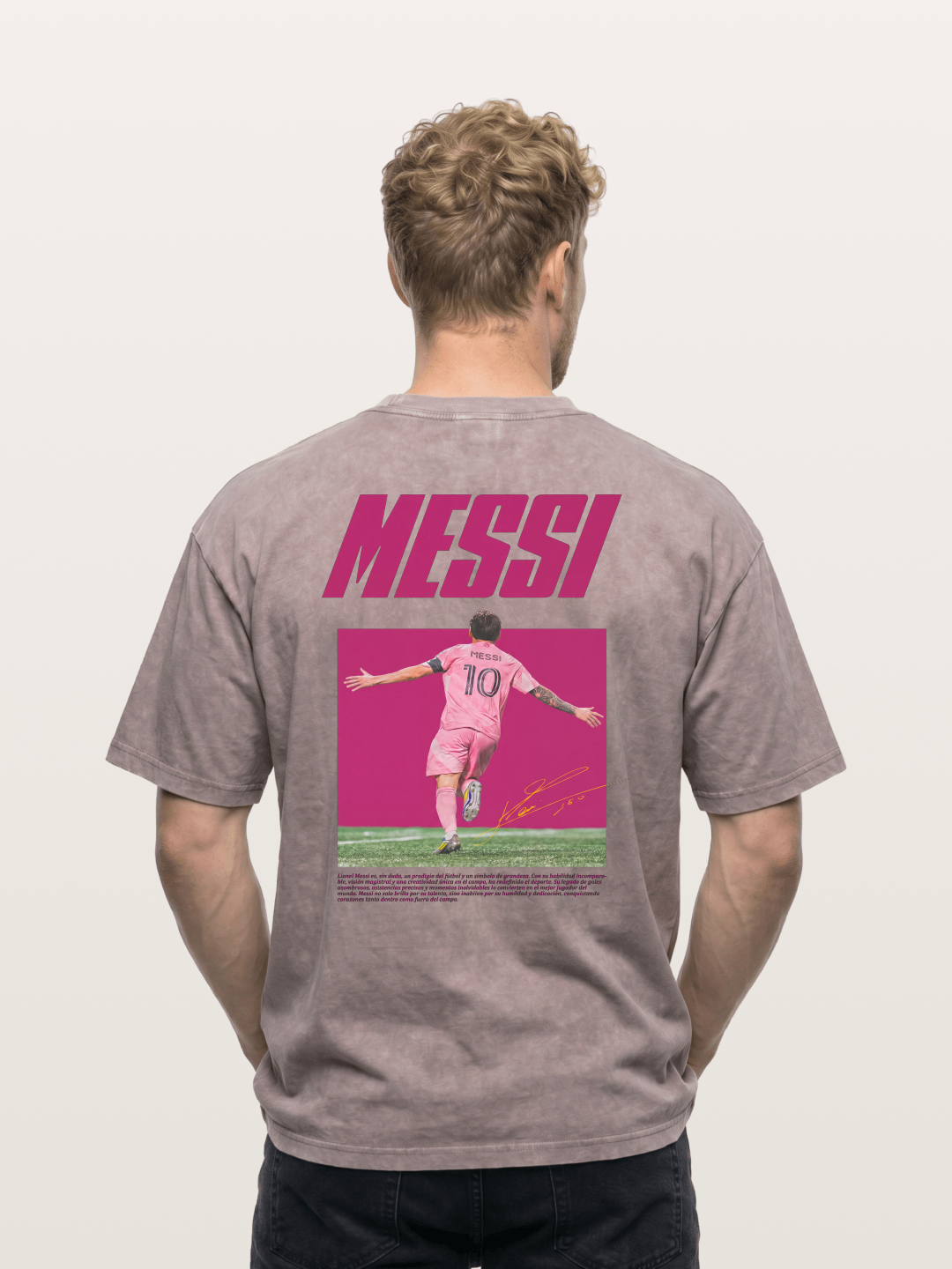 Messi Inter Miami Pink Kit Washed T-shirt