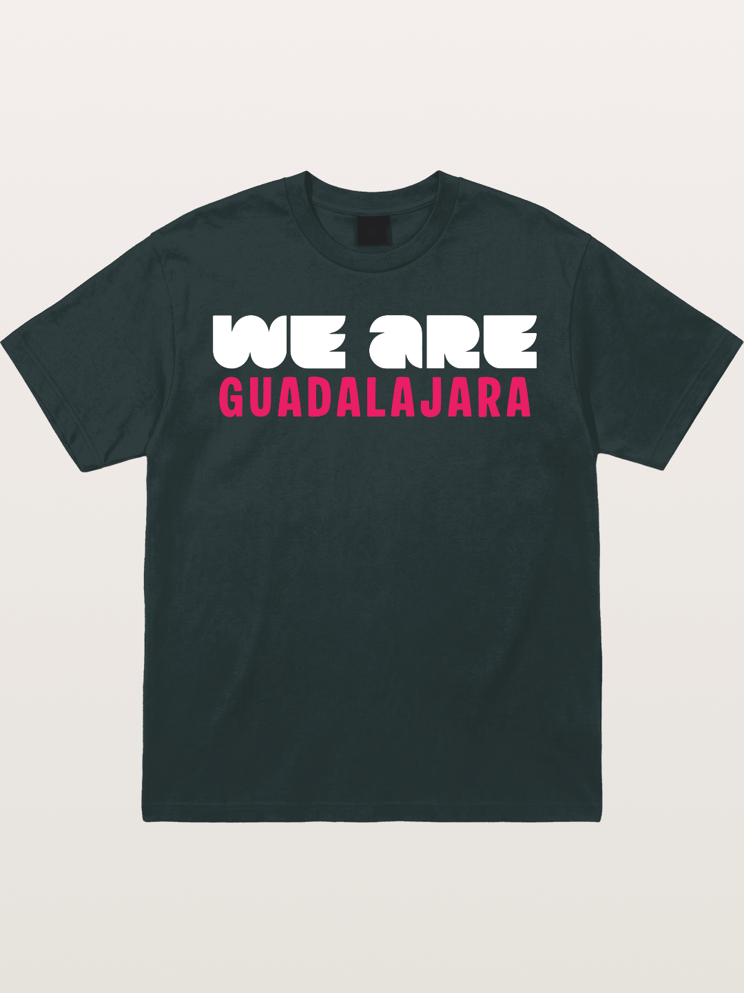 Guadalajara Pink Block Letters Gildan T-shirt