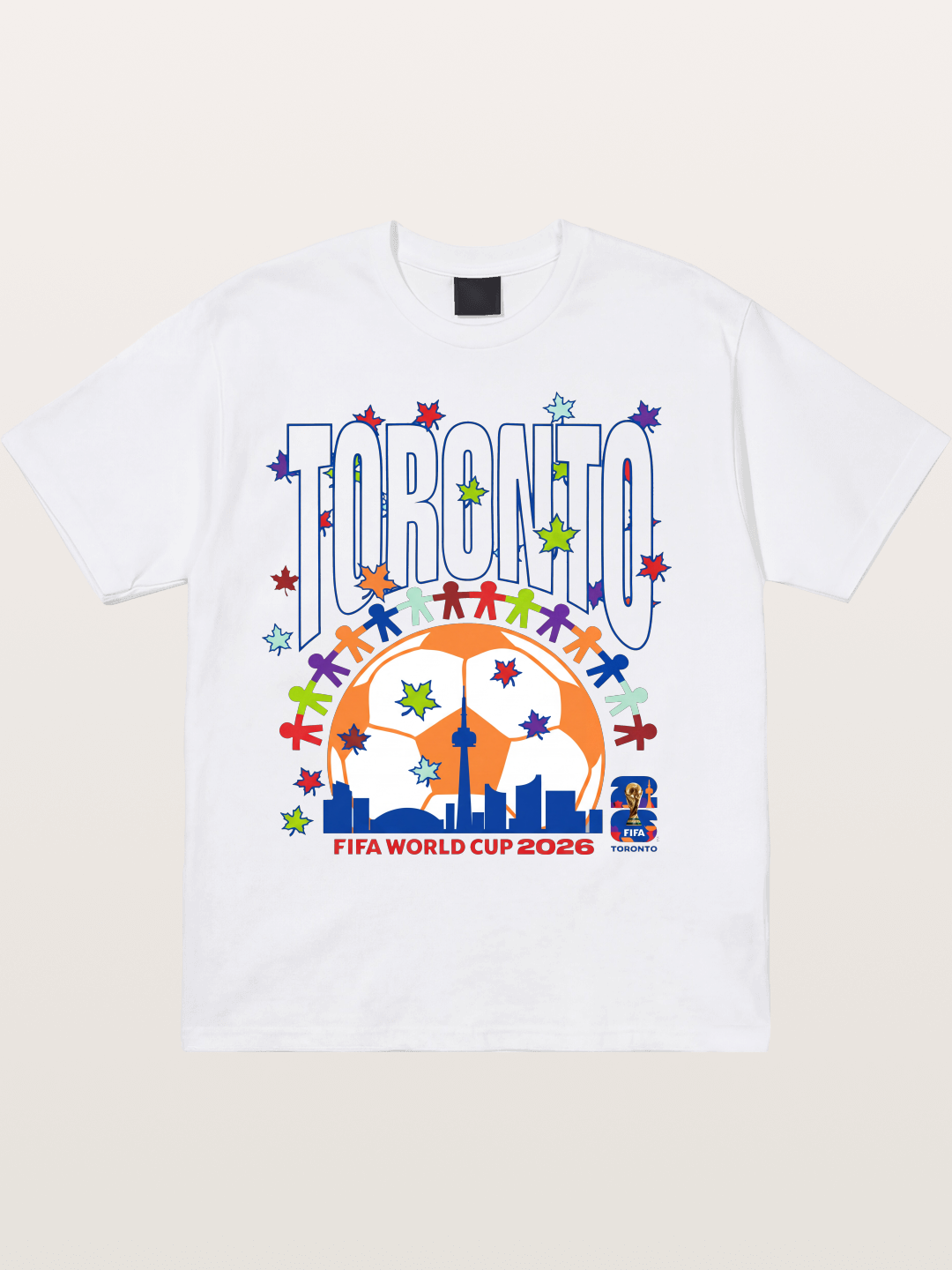 Toronto WC 2026 CN Tower Art Cotton T-shirt