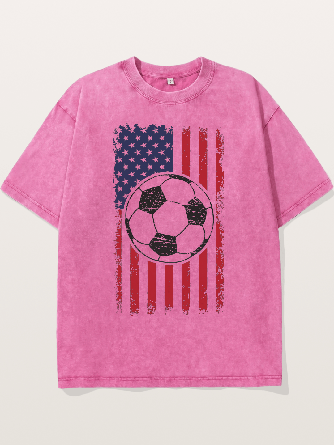 USA Flag Soccer Ball 2026 Vintage Washed T-shirt