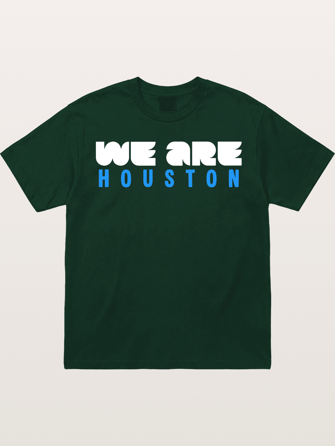 Houston Bright Blue Typo Gildan T-shirt