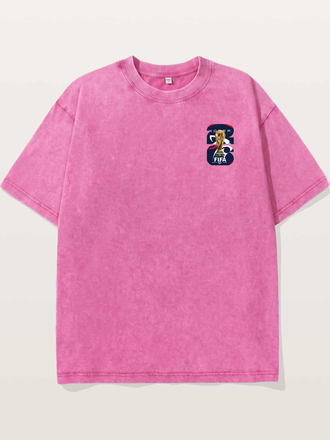 Korea World Cup Trophy Emblem Washed T-shirt