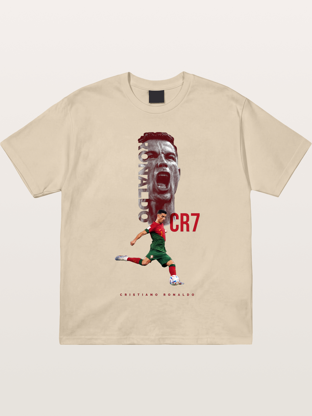 CR7 Portugal Action Print Gildan T-shirt