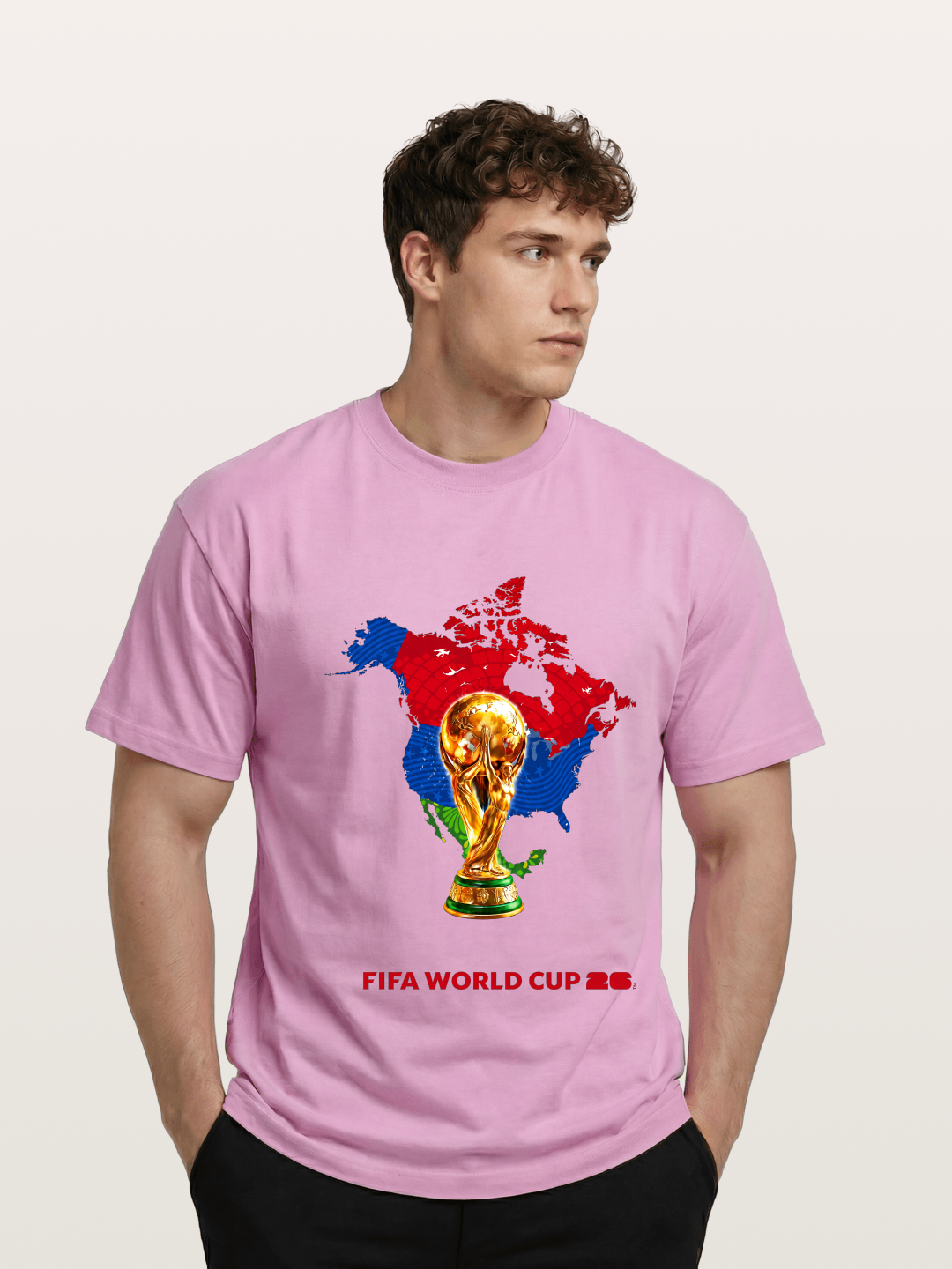 World Cup Trophy & Americas Map Gildan T-shirt