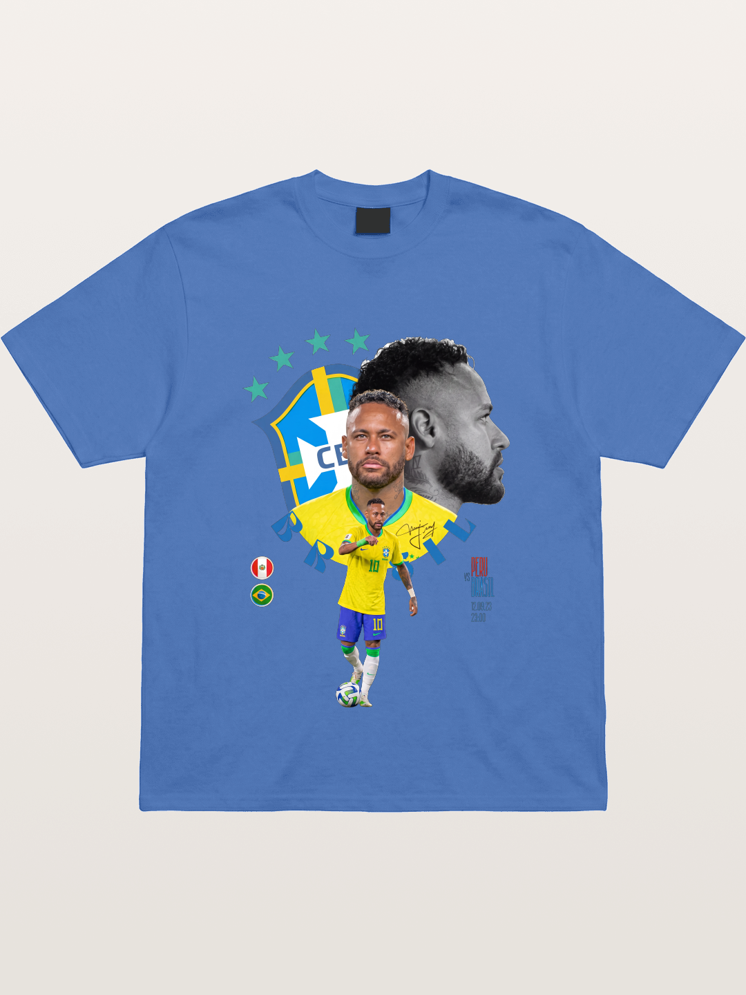 Neymar Multi Portrait Art Gildan T-shirt