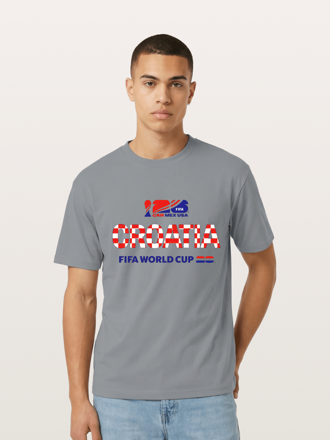 Croatia 2026 World Cup Typo Gildan T-shirt