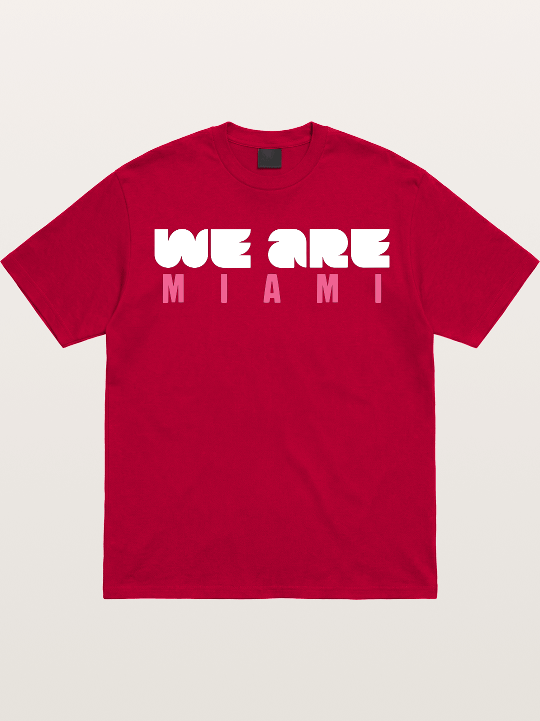 Miami Pink Patterned Letters Gildan T-shirt