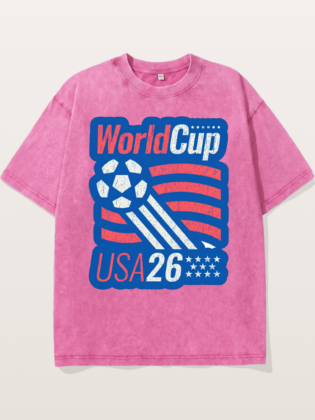 American Flag Soccer Ball WC 2026 Washed T-shirt