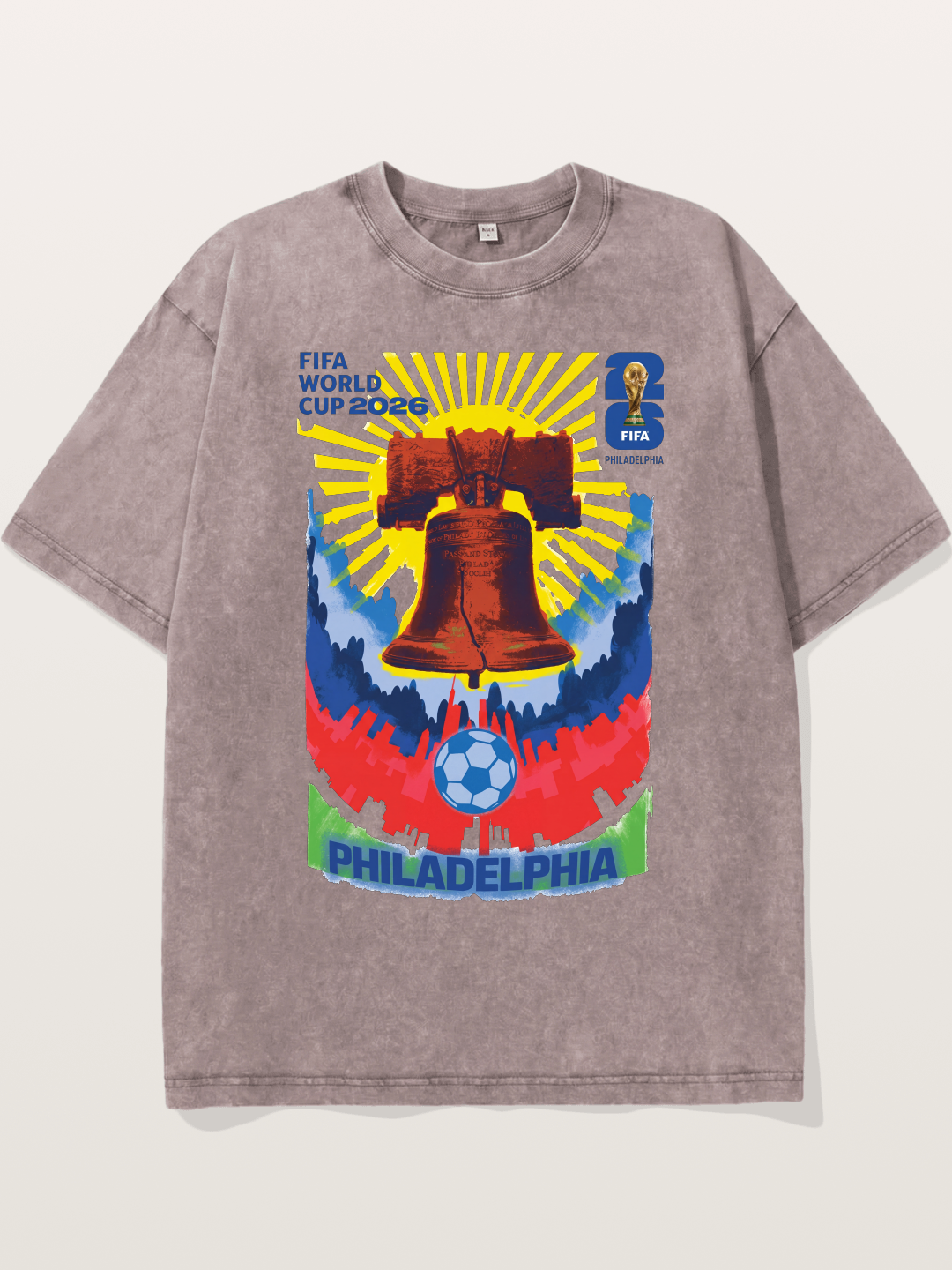 Philadelphia WC 2026 Liberty Bell Washed T-shirt