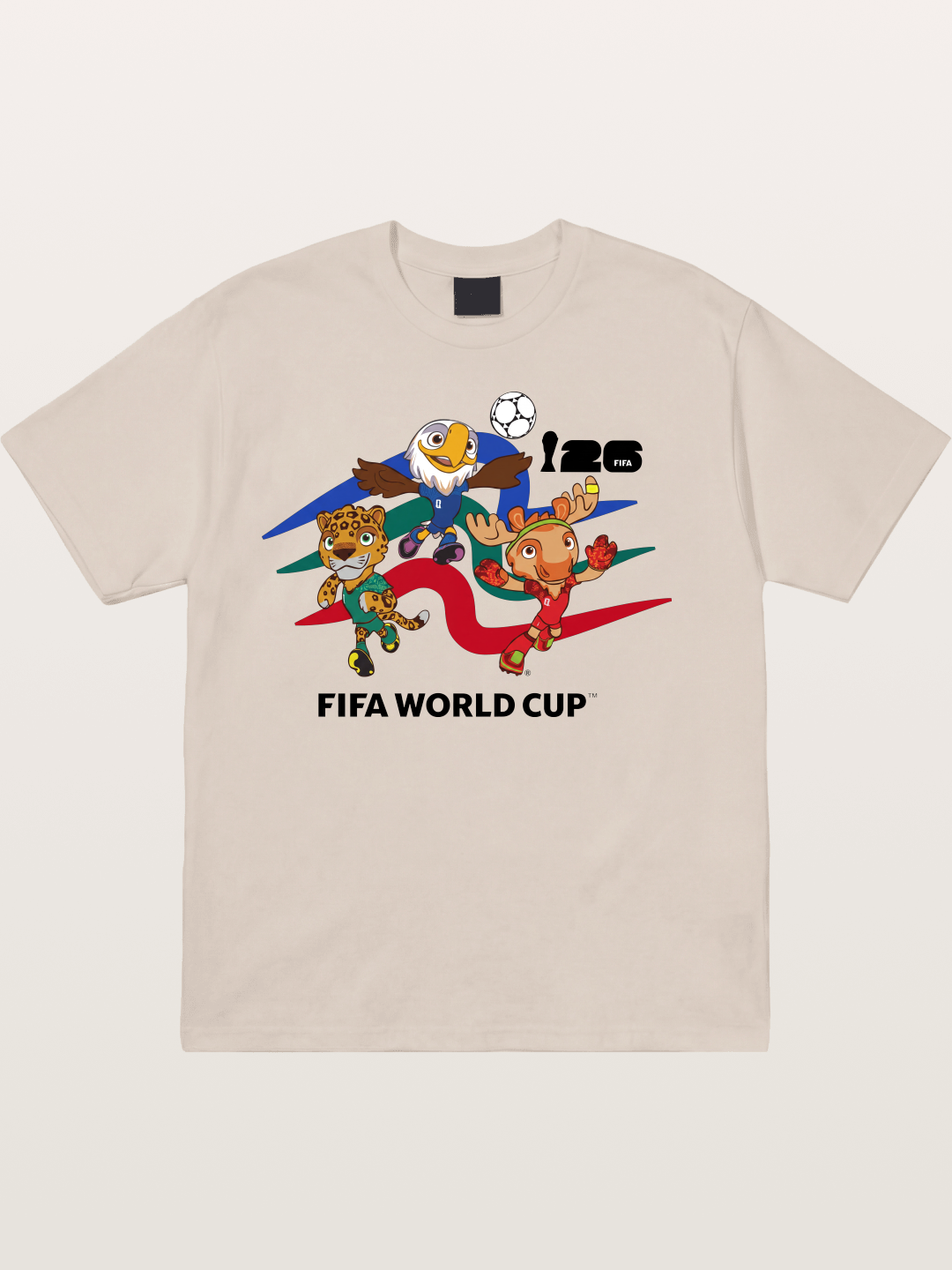 WC 2026 Host City Mascots Trio Cotton T-shirt