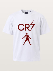 CR7 Initials And Player Silhouette Cotton T-shirt