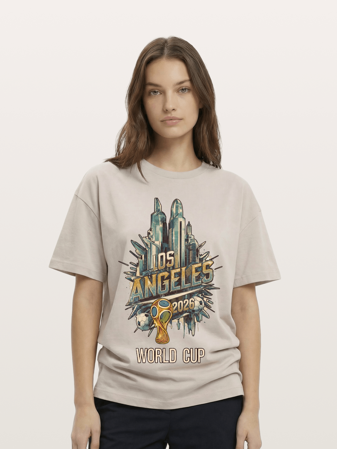 LA World Cup 2026 Emblem Cotton T-shirt