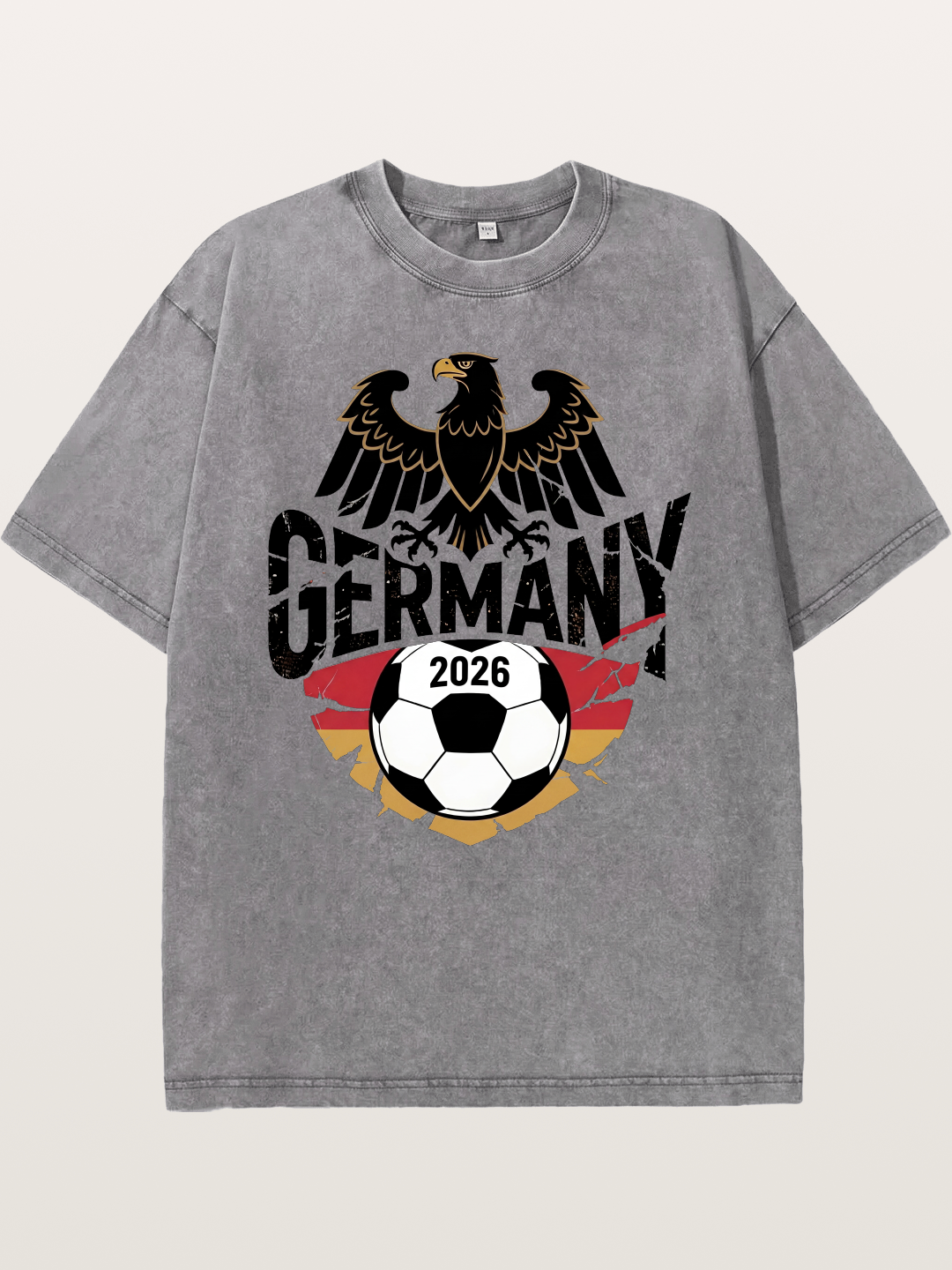 Germany 2026 Eagle Soccer Crest Washed T-shirt