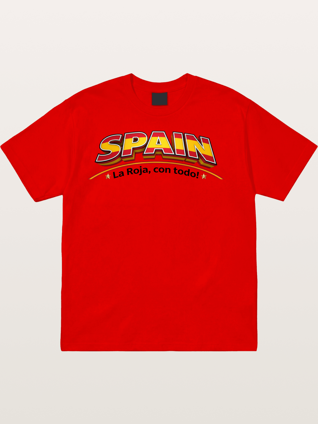 Spain Retro Team Logo WC Cotton T-shirt