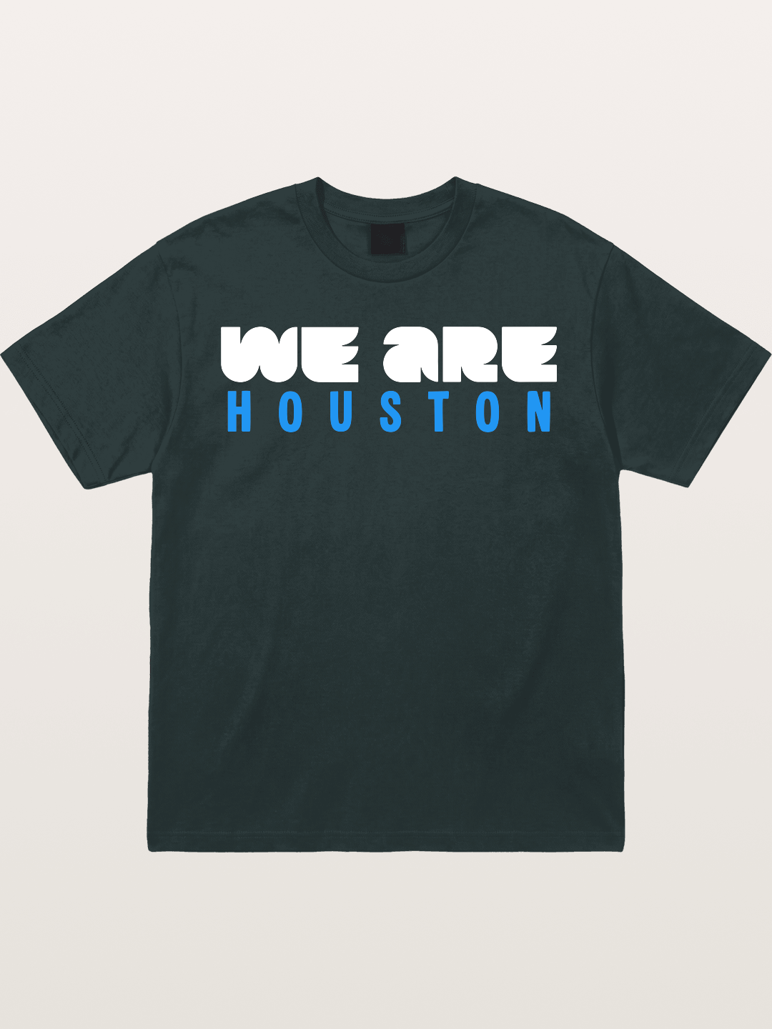 Houston Bright Blue Typo Gildan T-shirt