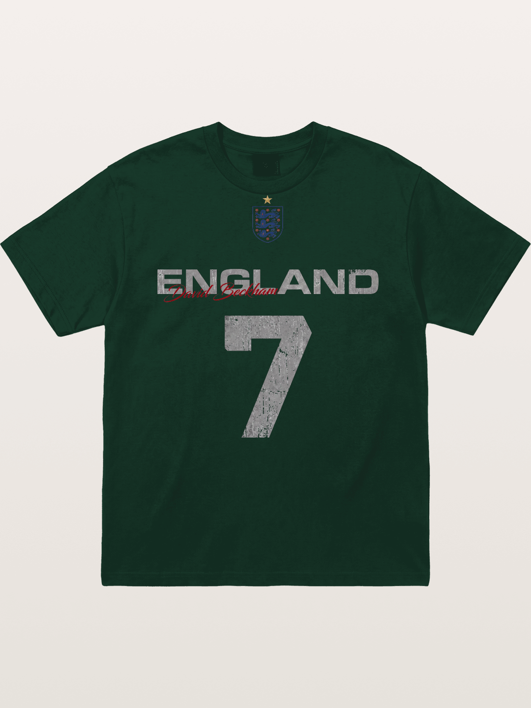 England Beckham 7 Vintage Gildan T-shirt