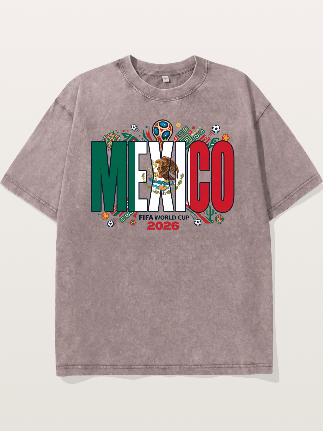 Mexico 2026 World Cup Lettering Washed T-shirt