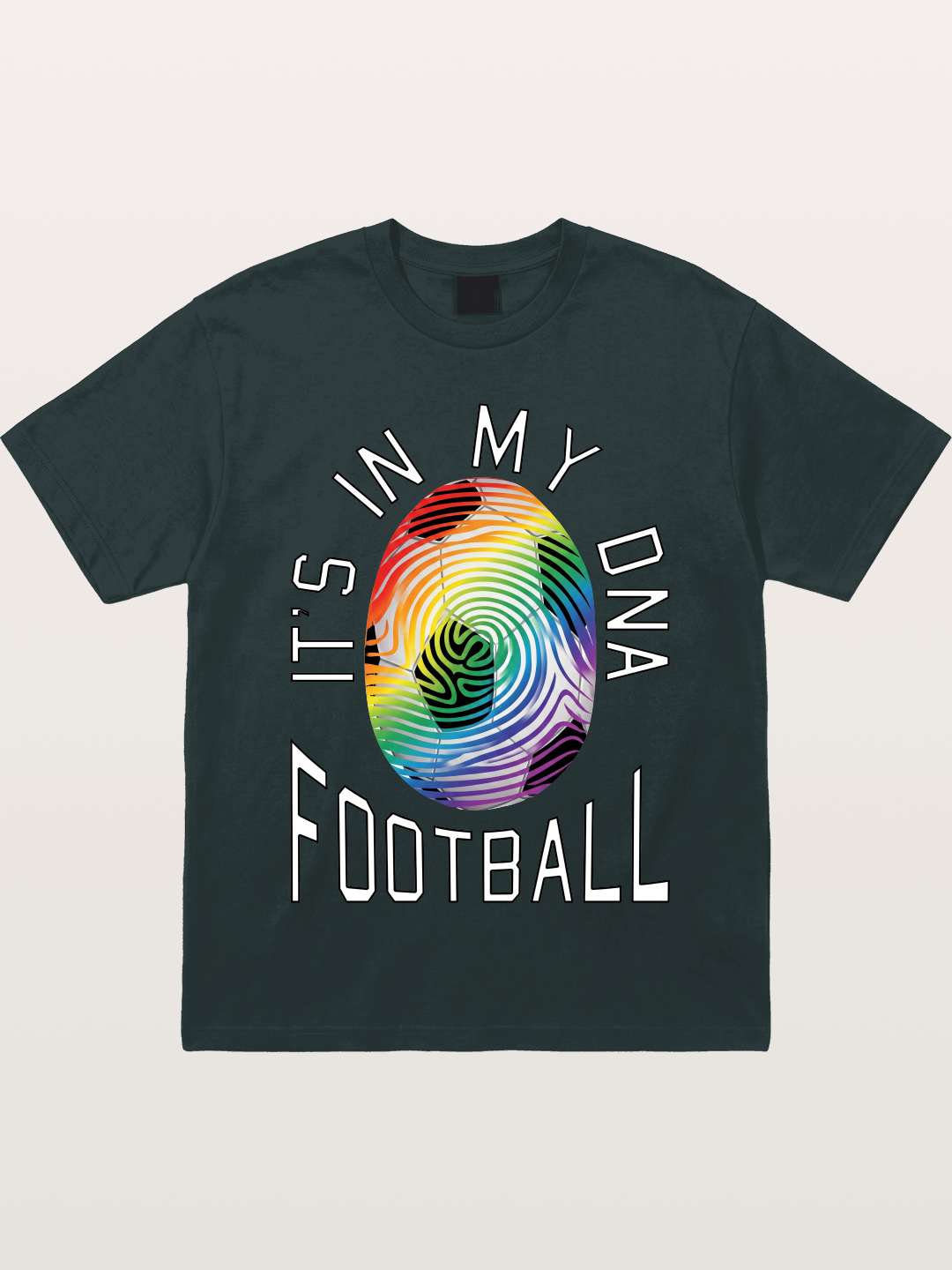 Football DNA Rainbow Print Gildan T-shirt