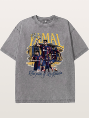 Lamine Yamal La Masia Art Washed T-shirt