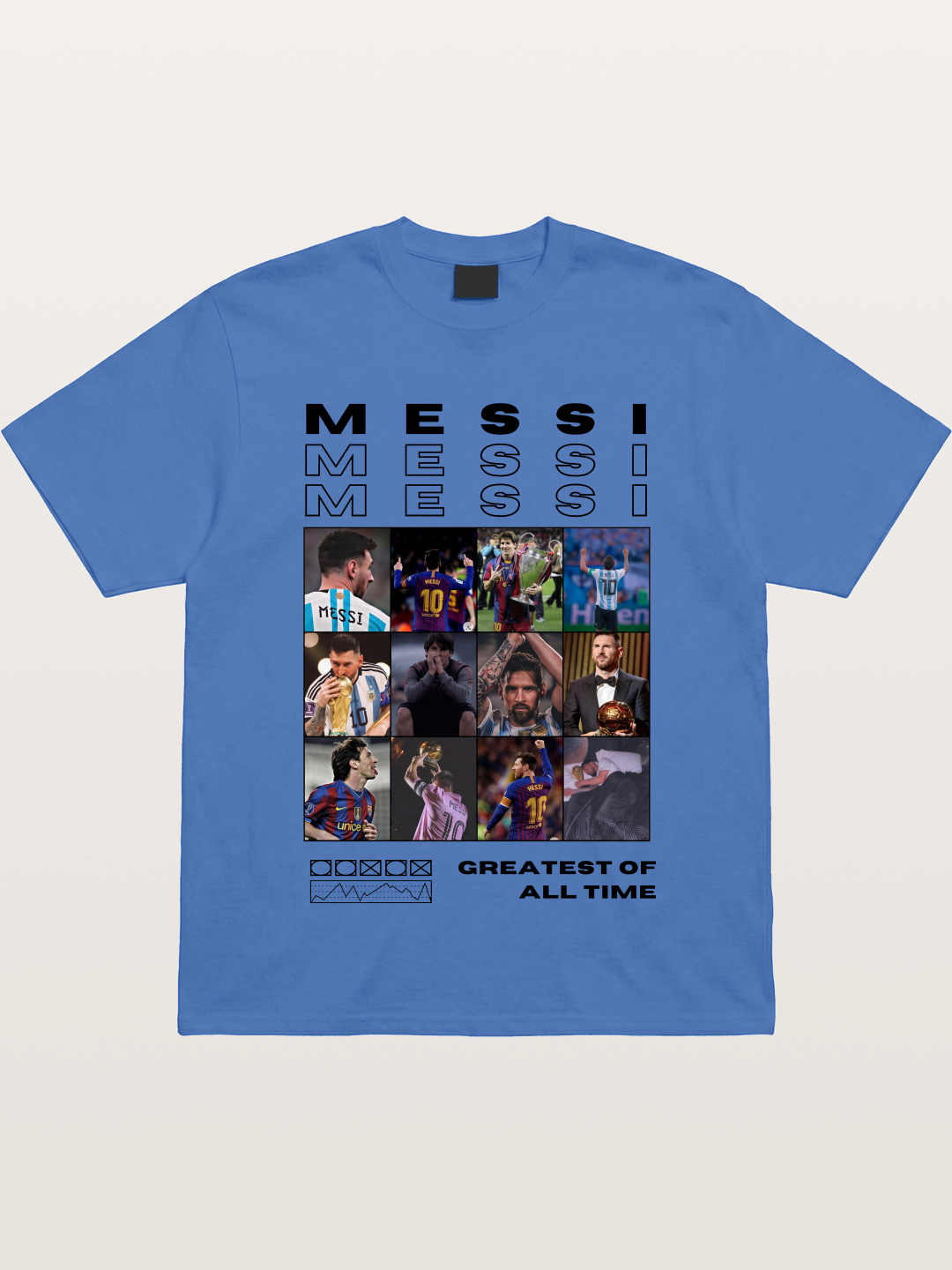 Messi Greatest of All Time Montage Gildan T-shirt