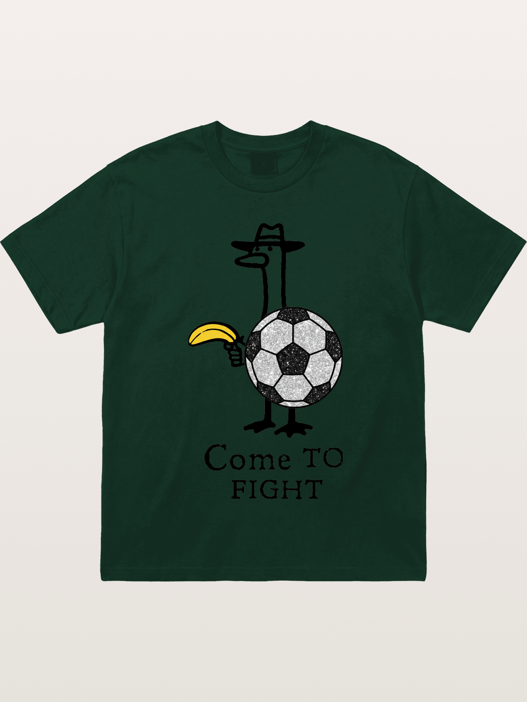 Ostrich Come To Fight Soccer Art Gildan T-shirt