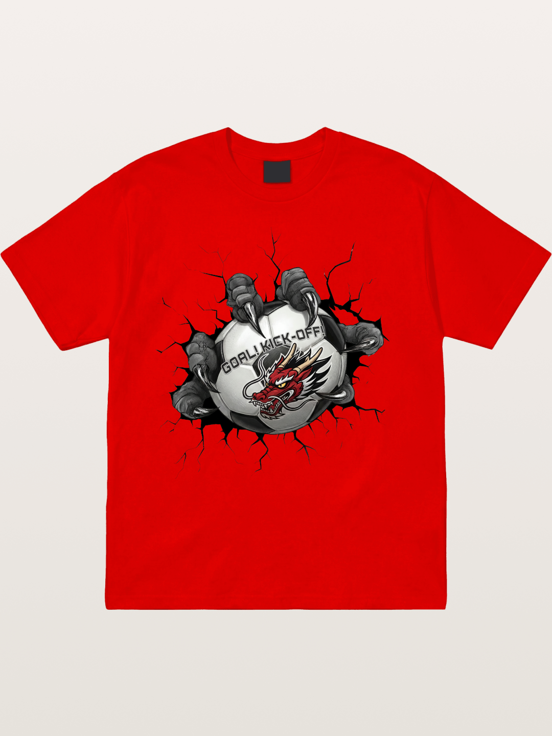 Dragon Claw Soccer Breakthrough Cotton T-shirt