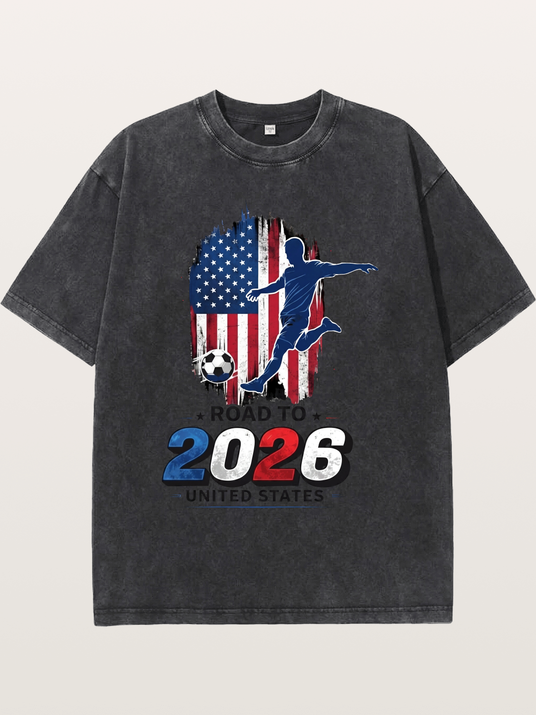 Road to 2026 USA Soccer Player Washed T-shirt