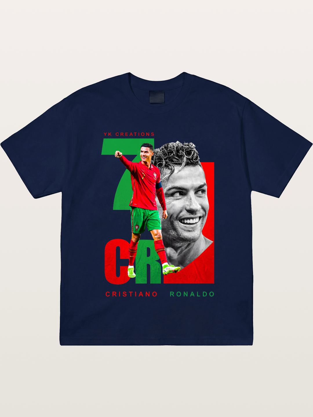Ronaldo Portugal Dual Montage Gildan T-shirt