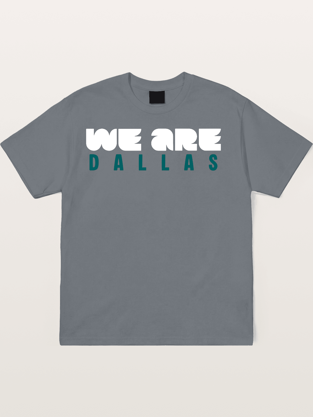 Dallas Teal Monochrome Print Cotton T-shirt