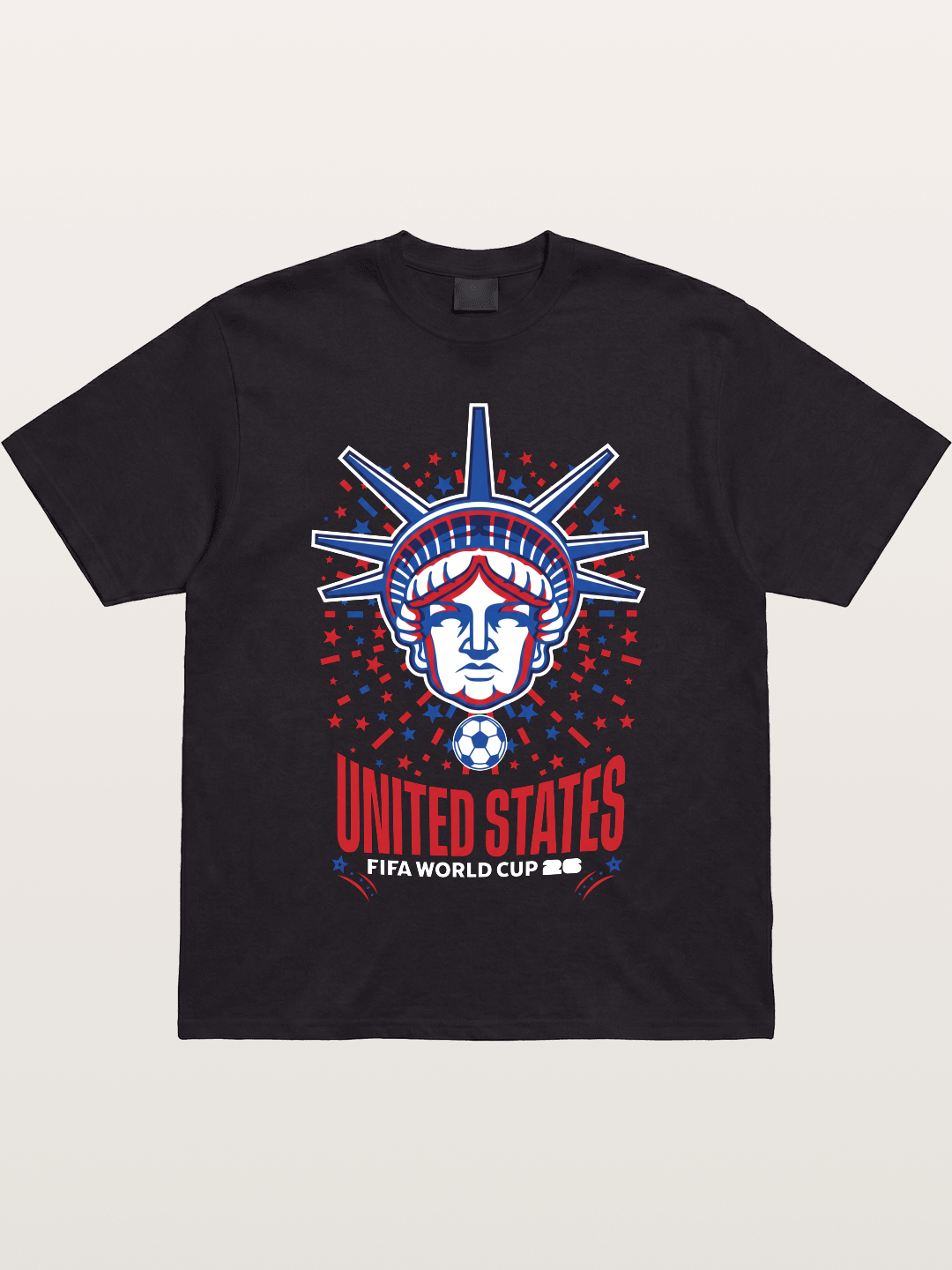 USA WC 2026 Statue of Liberty Badge Gildan T-shirt