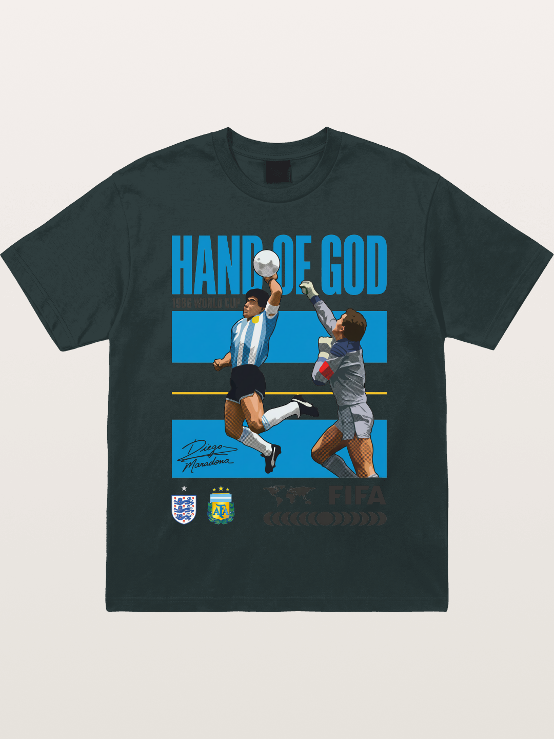 Hand of God 1986 WC Art Gildan T-shirt