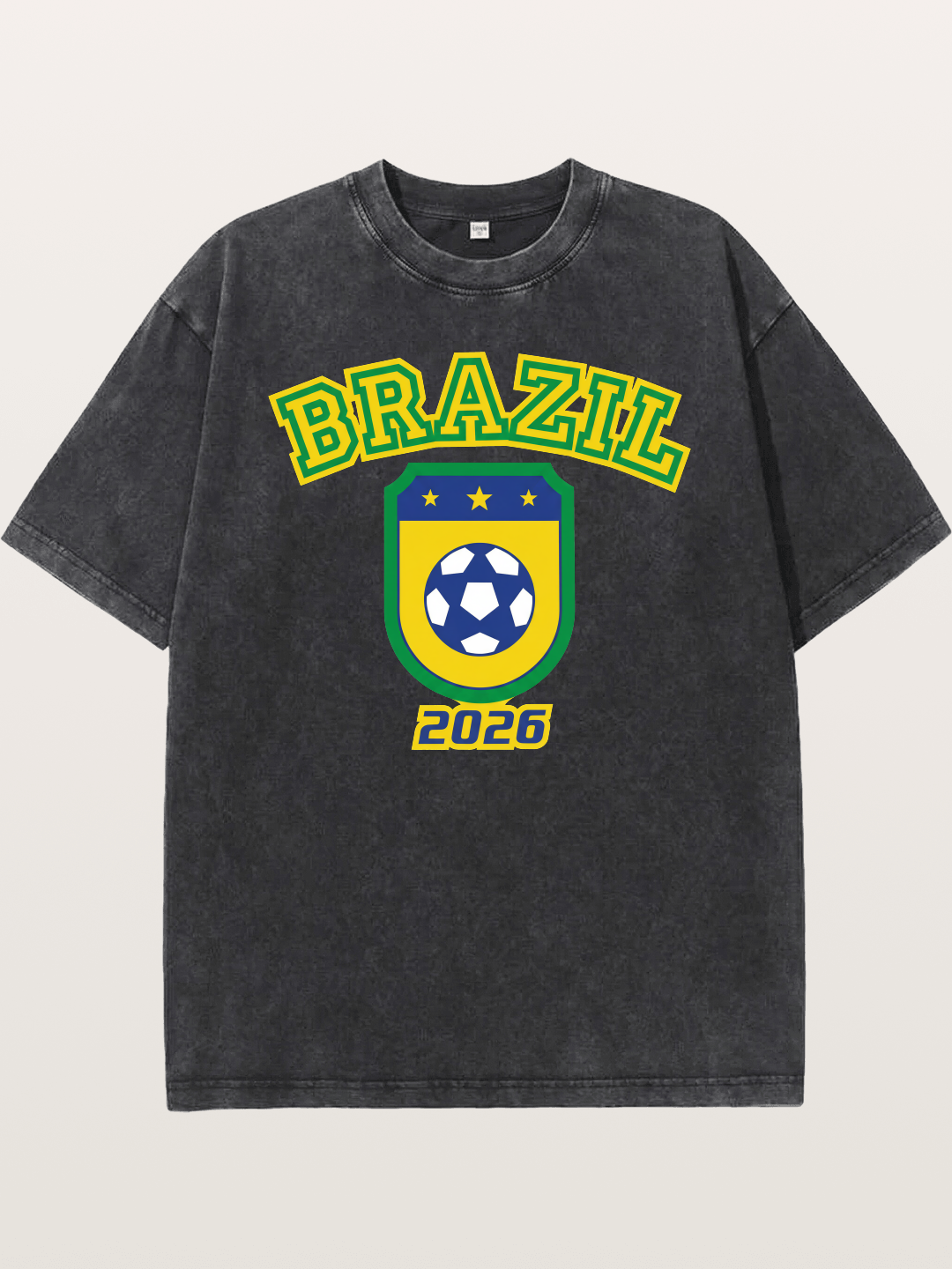 Brazil 2026 World Cup Crest Washed T-shirt