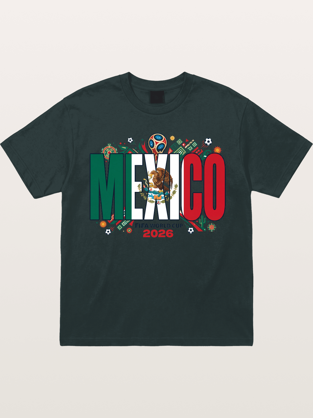 Mexico 2026 World Cup Lettering Gildan T-shirt