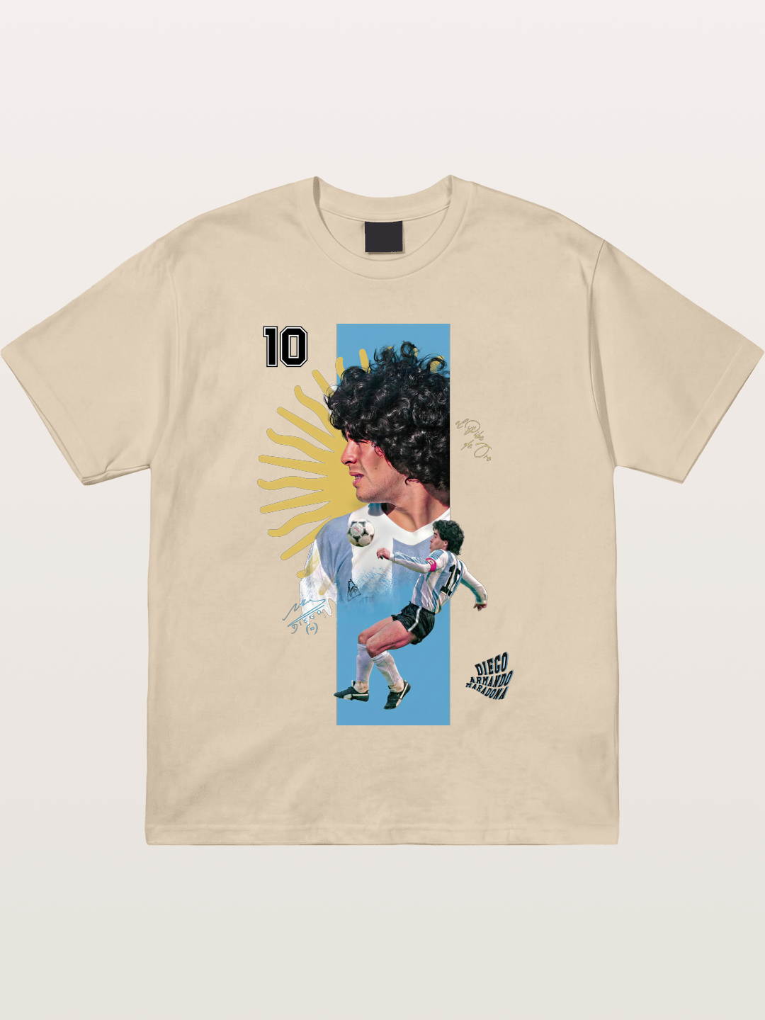 Maradona Argentina WC Print Gildan T-shirt