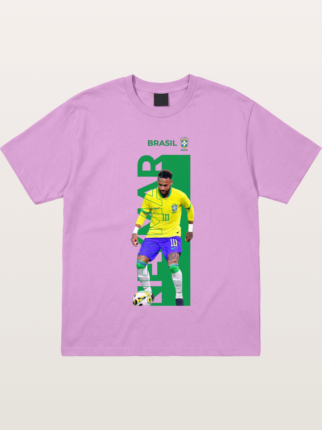 Neymar Brasil Jersey Print Gildan T-shirt