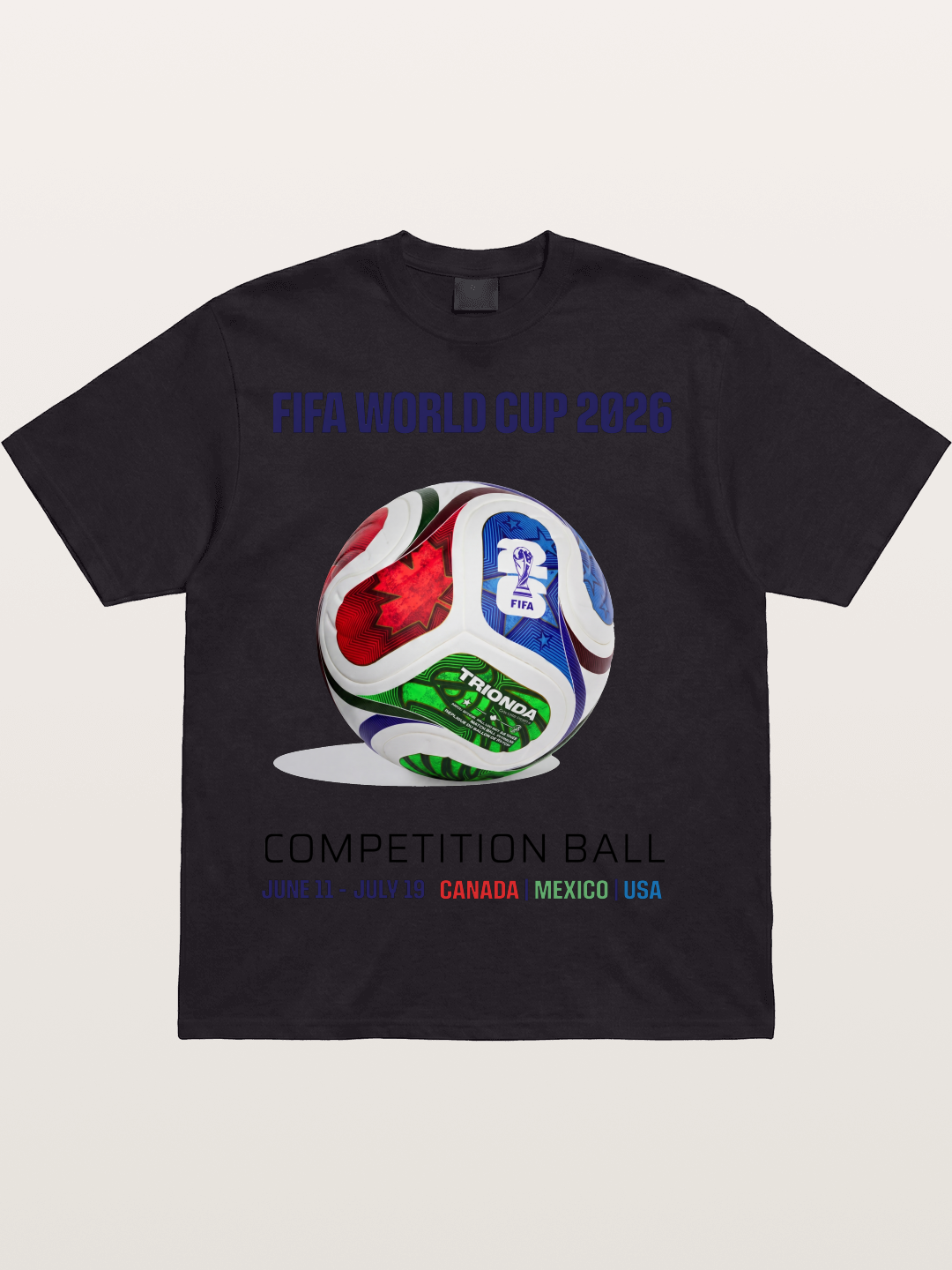 2026 World Cup Official Competition Ball Cotton T-shirt