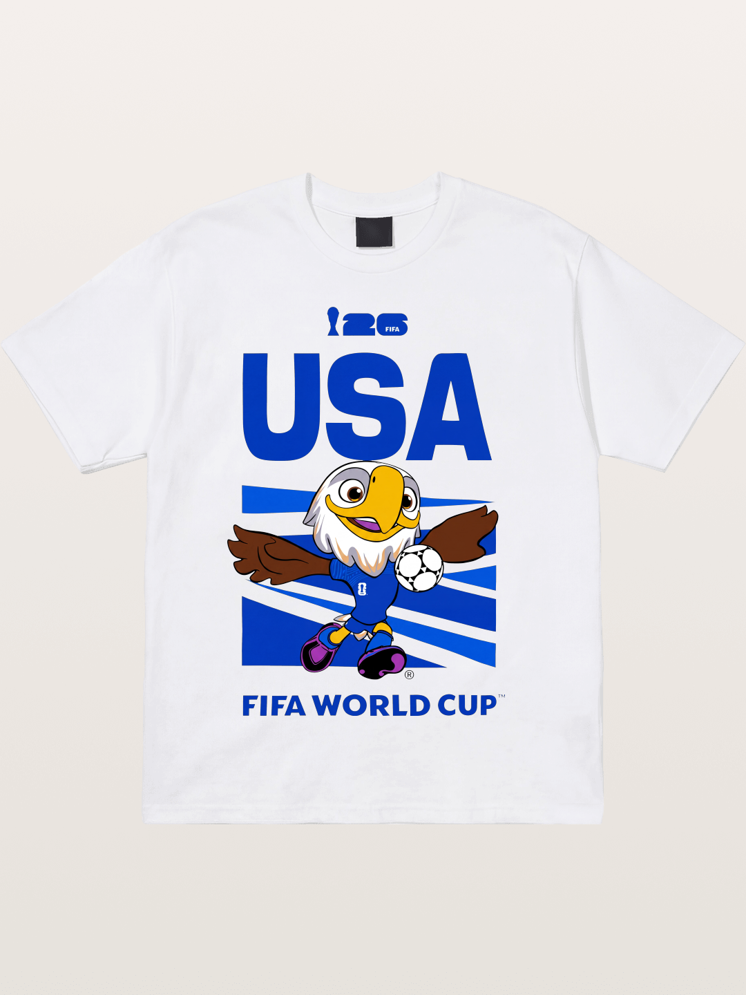 USA WC 2026 Eagle Mascot Design Cotton T-shirt
