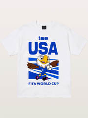 USA WC 2026 Eagle Mascot Design Cotton T-shirt