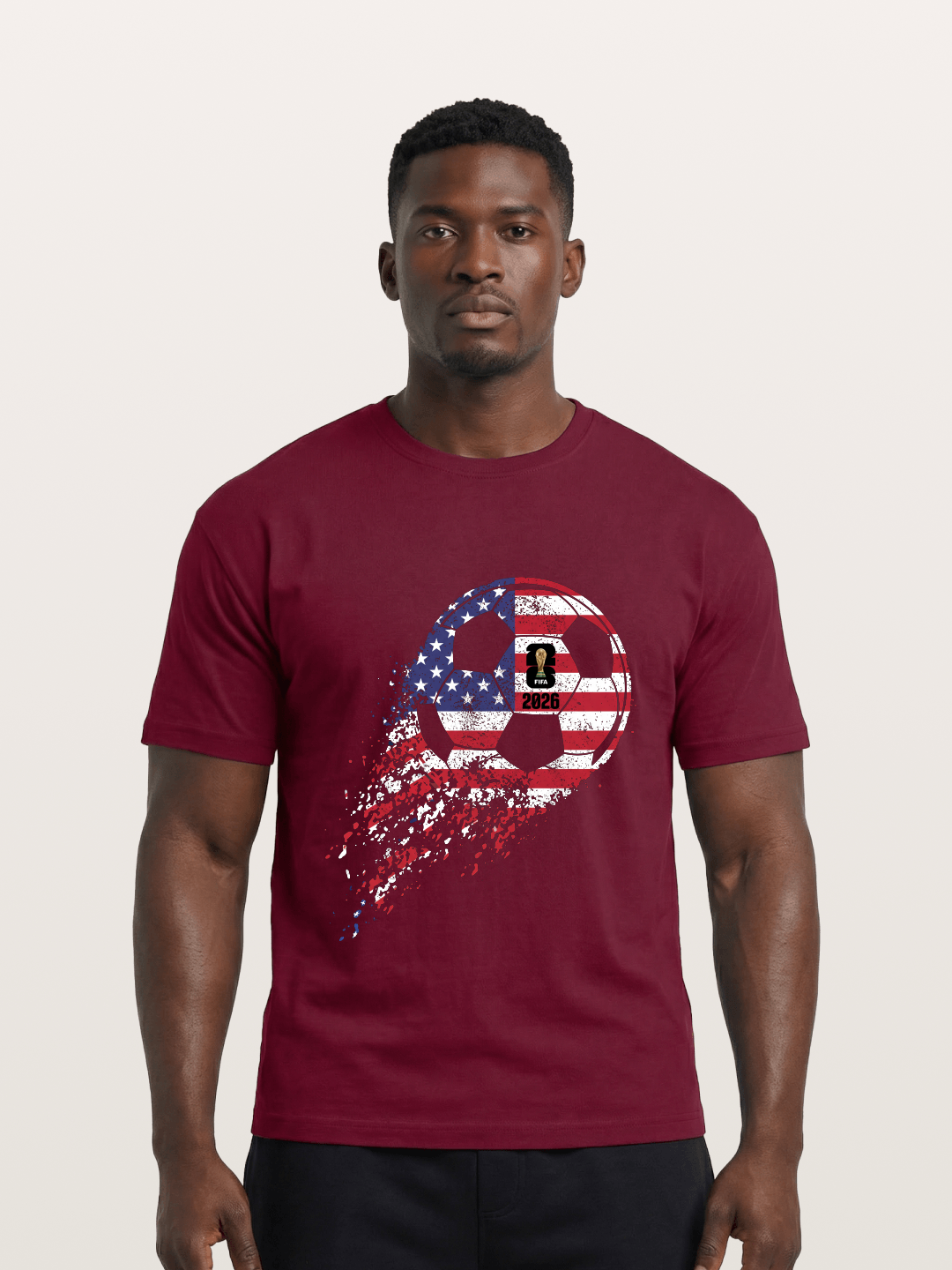 American Flag WC 2026 Ball Gildan T-shirt