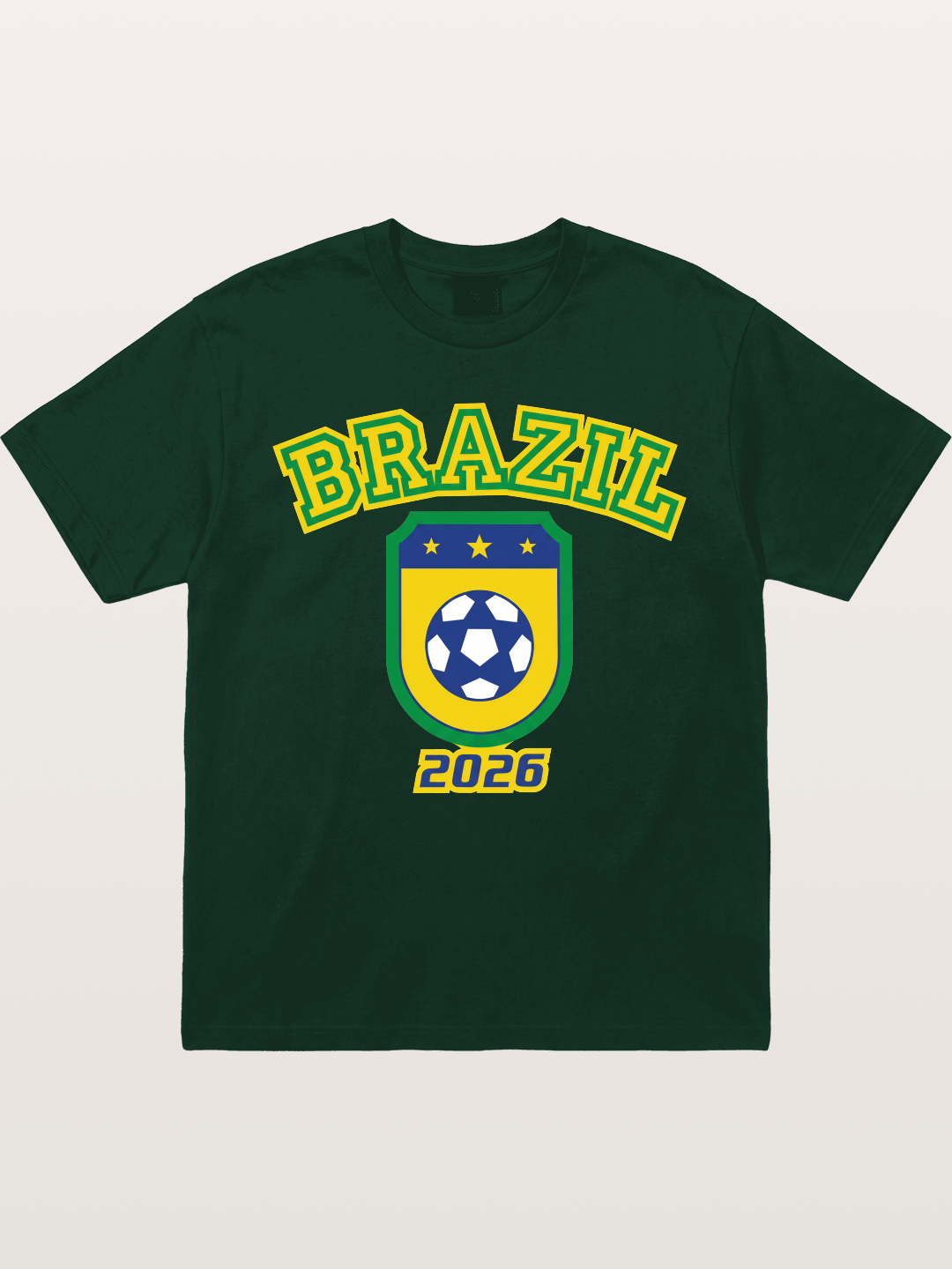 Brazil 2026 World Cup Crest Gildan T-shirt