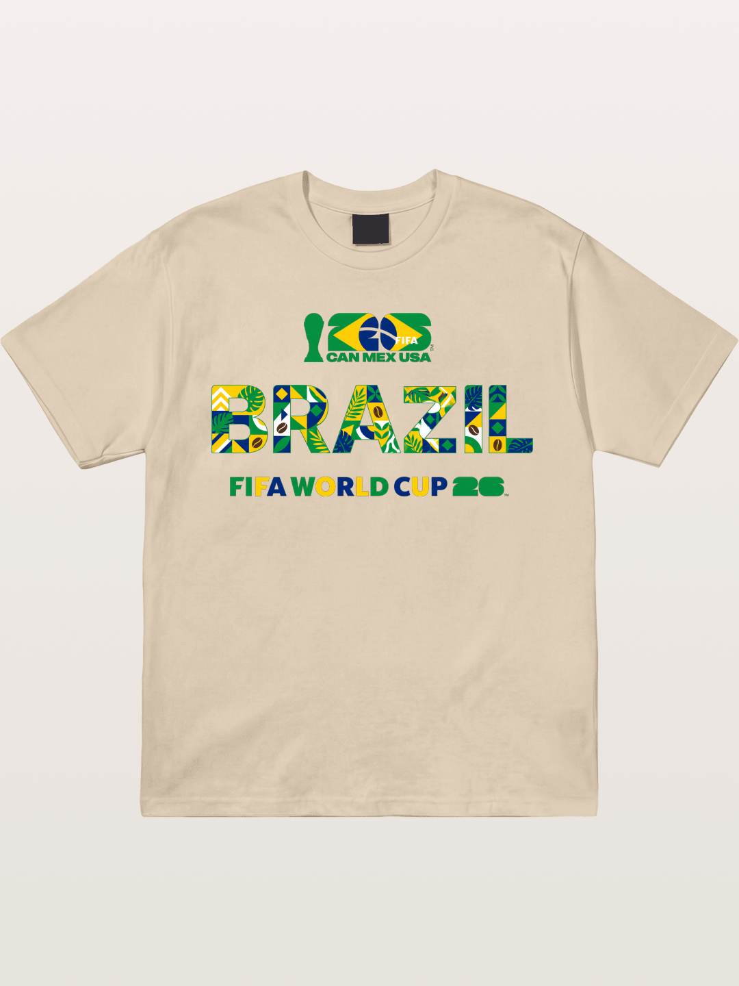 Brazil 2026 Floral Pattern Art Gildan T-shirt